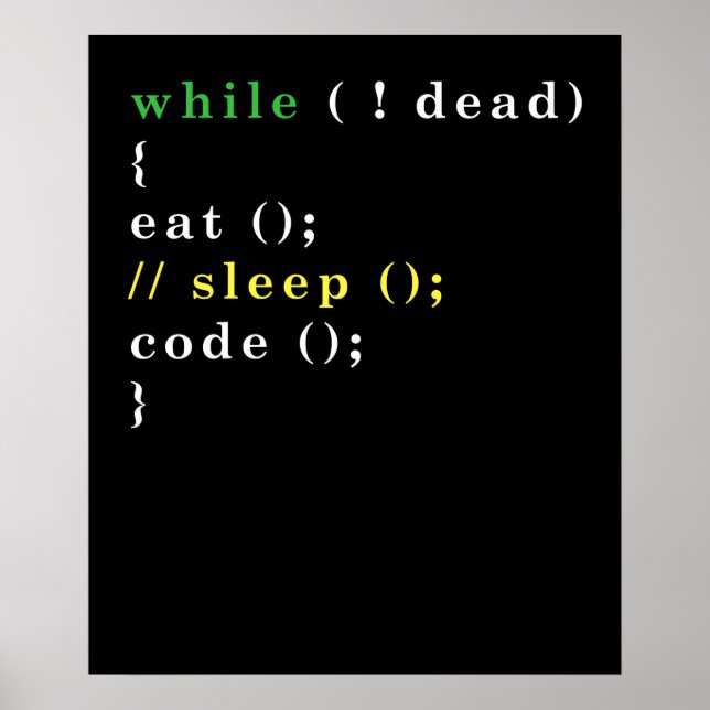 Poster Programme Eat Code Sleep (Devant)