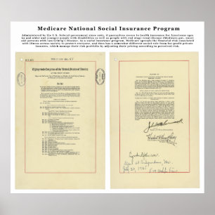 Poster Programme national d'assurance sociale Medicare de