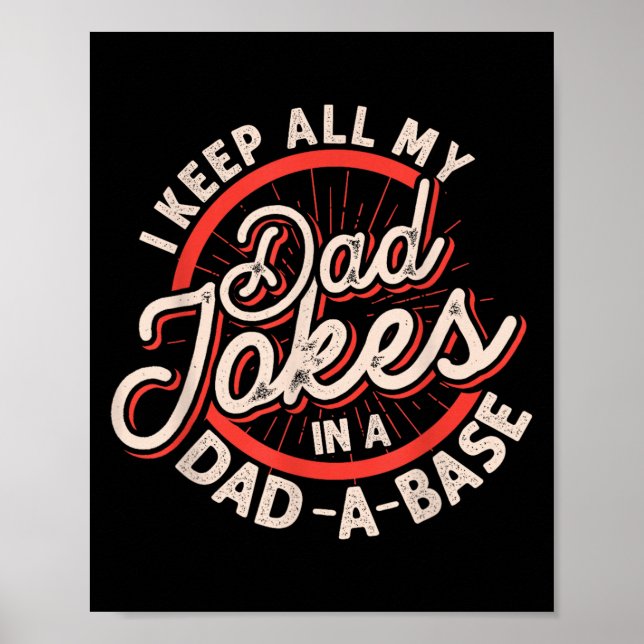 Poster Programmer Dad Nerdy Father Database Geeky Dad Jok (Devant)