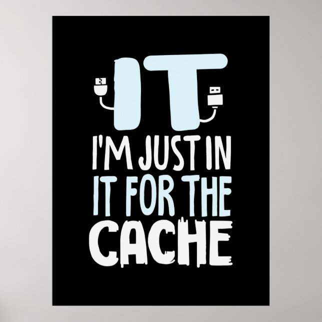 Poster Programmeur juste dans l'informatique pour le cach (Devant)