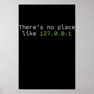 Poster Programmeur No Place Like 127.0.0.1