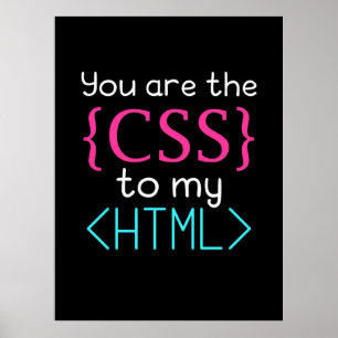 Poster Programmeur Vous Êtes Css À Mon Html