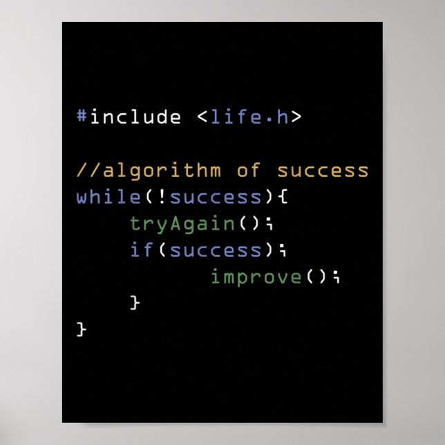 Poster Programmeurs Informatique Mème Coding Humour (Devant)