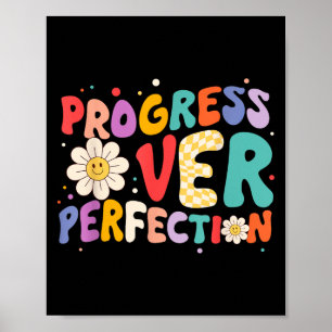 Poster Progrès Motivationnel sur la perfection Enseignant