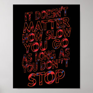 Poster Progression constante Continuer d'avancer