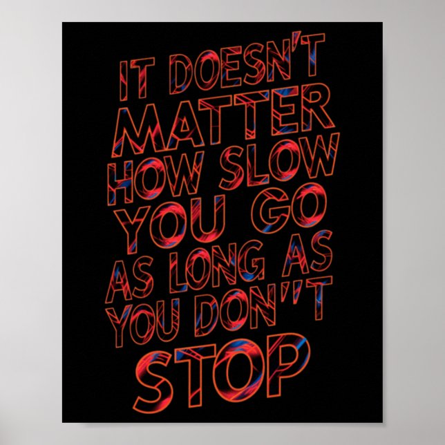 Poster Progression constante Continuer d'avancer (Devant)