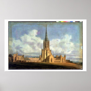 Poster Projected Design for Fonthill Abbey, Wiltshire, 17