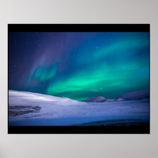 Poster projet à personnaliser lumières boréales à la mais
