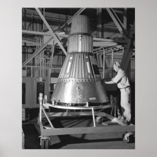 Poster Projet Mercury - photographie de la capsule #2