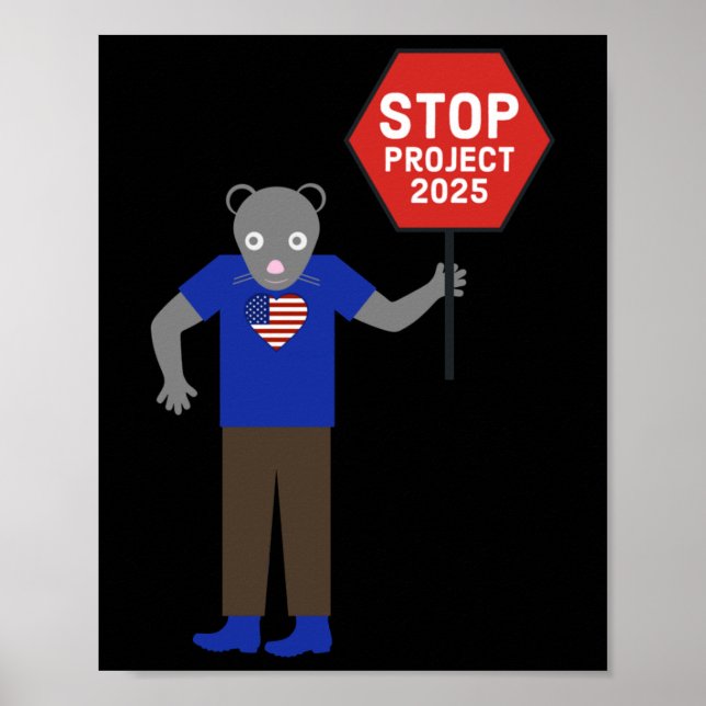 Poster Projet "vermin" Stop Activist Project 2025. (Devant)