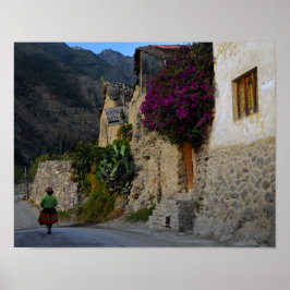 Poster Promenade à Ollantaytambo, Pérou