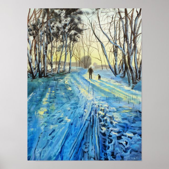 Poster Promenade dans les bois d'hiver "Les deux d'entre  (Devant)