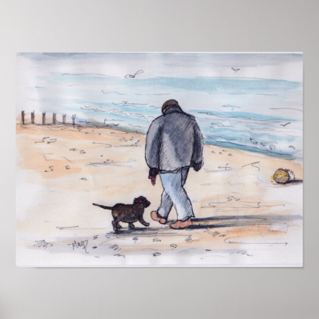 Poster Promenade du chien - 05 (Devant)