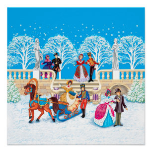 Poster Promenade hivernale