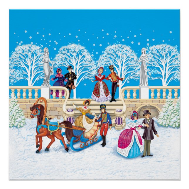 Poster Promenade hivernale (Devant)