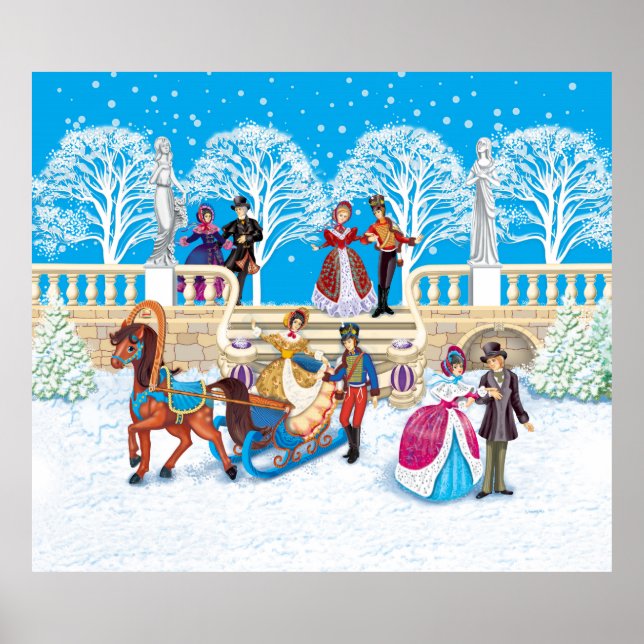 Poster Promenade hivernale (Devant)