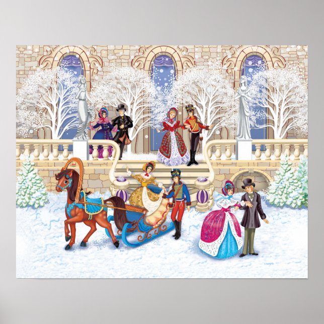 Poster Promenade hivernale (Devant)