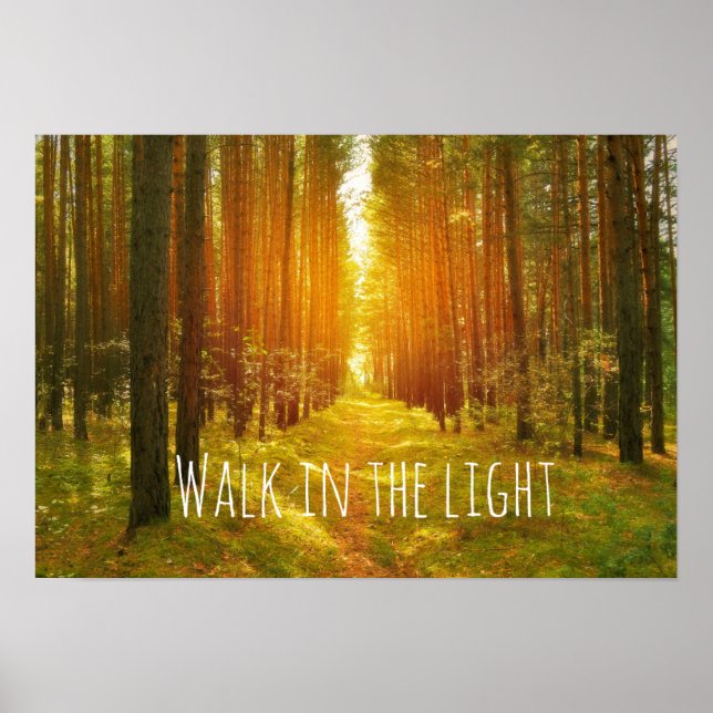Poster Promenade inspirante dans la lumière de la Bible V (Devant)