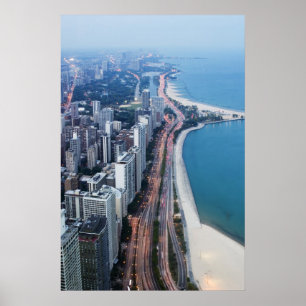 Poster promenade Lake Shore