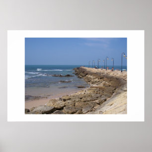 Poster Promenade sur la Mer, Rota Espagne