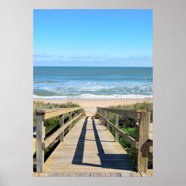 Poster Promenade vers la plage (Devant)