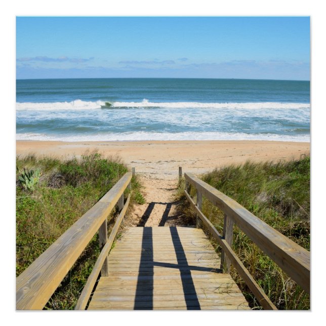 Poster Promenade vers la plage (Devant)