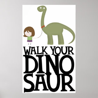 Poster Promenez votre dinosaure