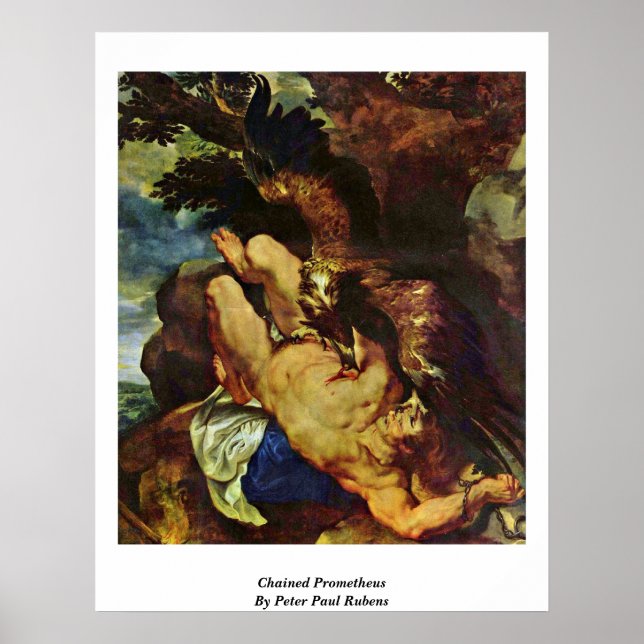 Poster Prométhée Enchaîné Par Peter Paul Rubens (Devant)