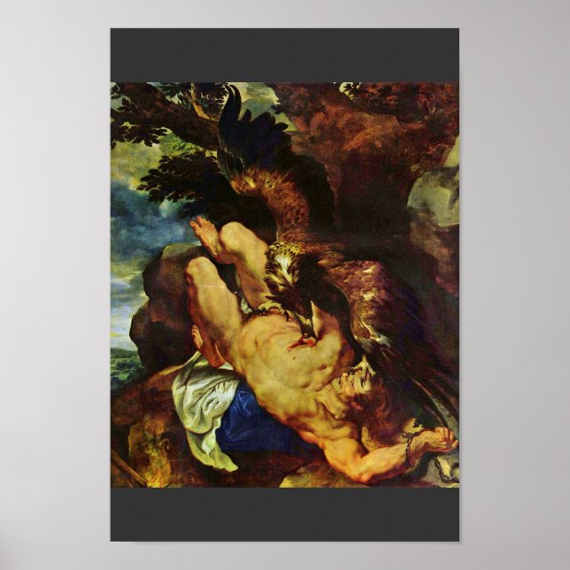 Poster Prométhée Liée Par Rubens Peter Paul (Devant)