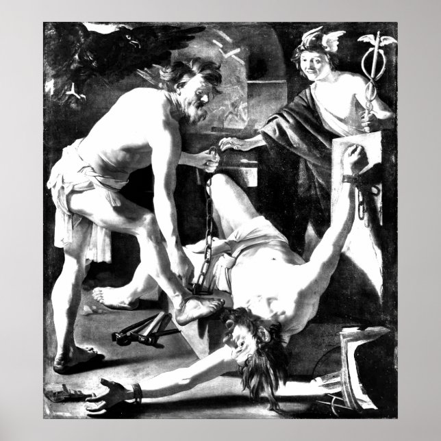Poster prométhius enchaîné par vulcan (Devant)