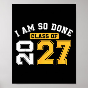 Poster Promotion 2027 c'est fini dernière année terminale