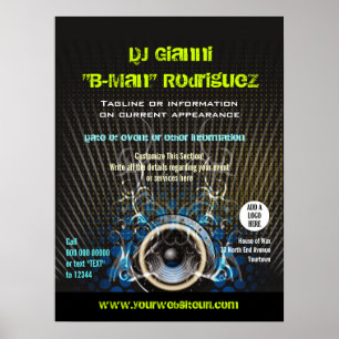 Poster promotionnel du présentateur DJ