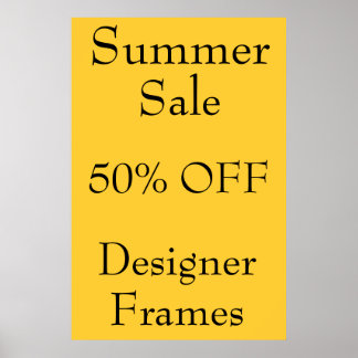 Poster Promotions de magasin