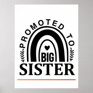 Poster Promu à grande soeur, chemise grand frère, 2026