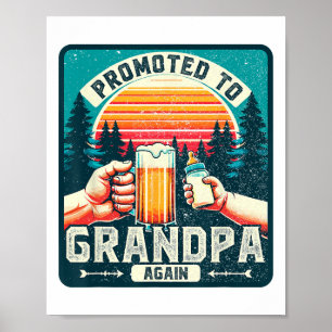 Poster Promu À Nouveau À Grand-Père