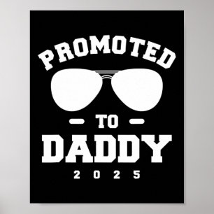 Poster Promu À Papa 2025 Faire-part de grossesse