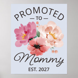 Poster Promue Maman en 2027 Annonce de Nouvelle Maman VI