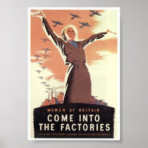 Poster Propagande 2ÈME GUERRE MONDIALE vintage