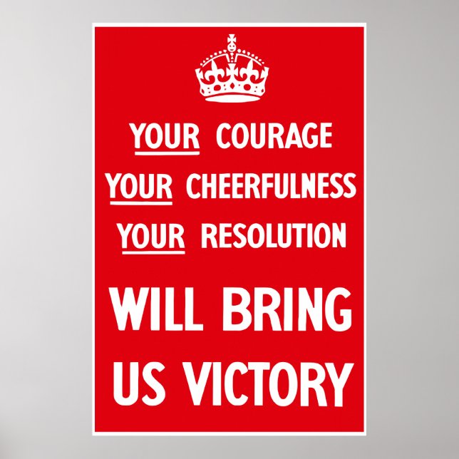Poster Propagande de 2ÈME GUERRE MONDIALE britannique — F (Devant)