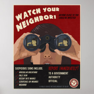 Poster Propagande de zombi
