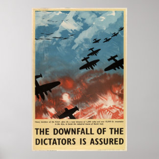 Poster Propagande Vintage de guerre de 2ème guerre mondia