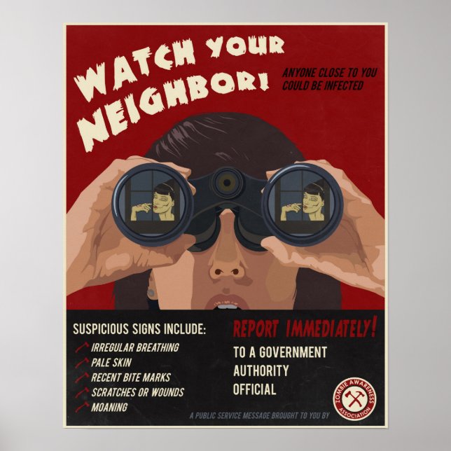 Poster propagande zombie (Devant)