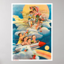 Propagation d'affiches chinoises sur l'espace