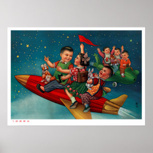 Poster Propagation d'affiches chinoises sur l'espace