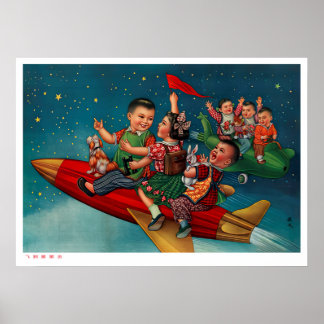 Poster Propagation d'affiches chinoises sur l'espace