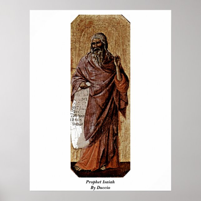 Poster Prophète Isaïe Par Duccio (Devant)