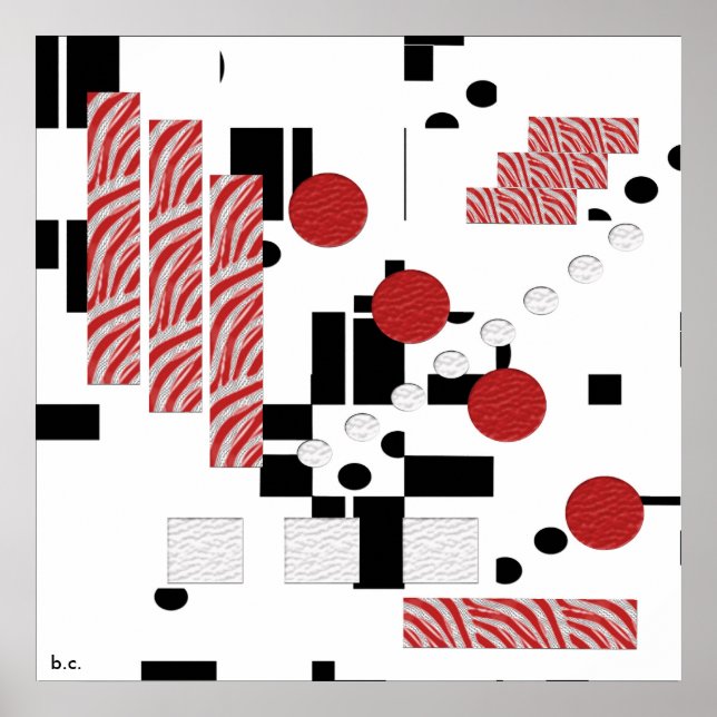 Poster Proportion Abstraite (Devant)