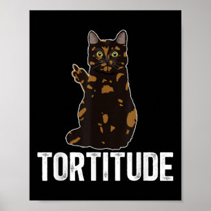 Poster Propriétaire de chat écaille de tortue à caractère