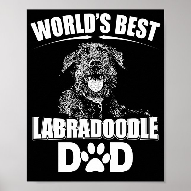 Poster Propriétaire de chiens de papa papa, meilleur labr (Devant)
