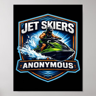 Poster propriétaire de jet ski anonyme accro au jet ski